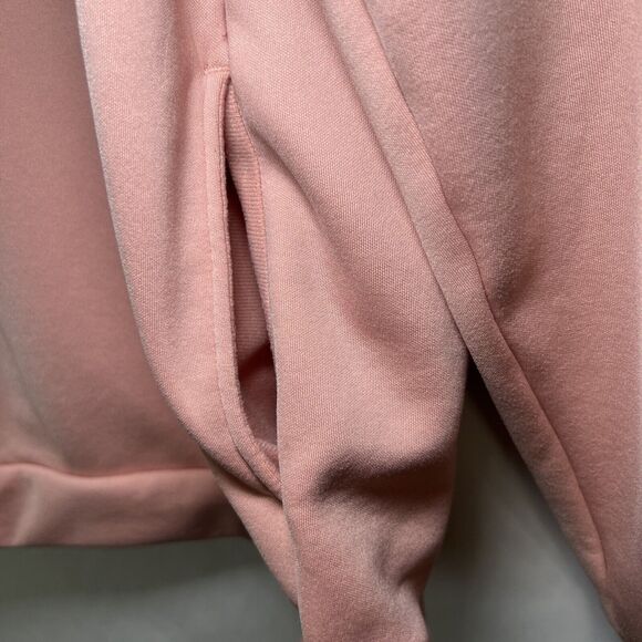 Nike Crewneck Sweatshirt Womens Size Small Pink Pockets Dri Fit Fleece Lined EUC - Picture 7 of 12